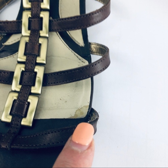 Neutralizers Black‎ and gold (Farah)sandals 6.5M - Picture 3 of 8